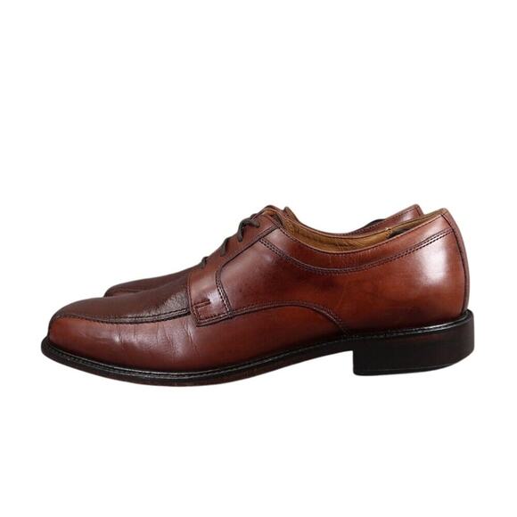 Bostonian Shoes Mens 11 Oxford Derby Dress Bike Toe Leather Brown Classic Formal main image 7
